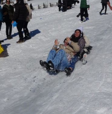 Ayder’de, kar festivali kayakla başladı