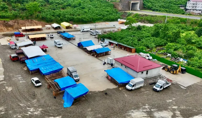 Giresun canlı hayvan pazarı hizmete başladı